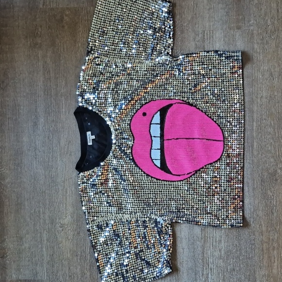 TopStyle Black Sequin Top - Picture 10 of 10